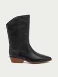 Piper Black Leather Boot