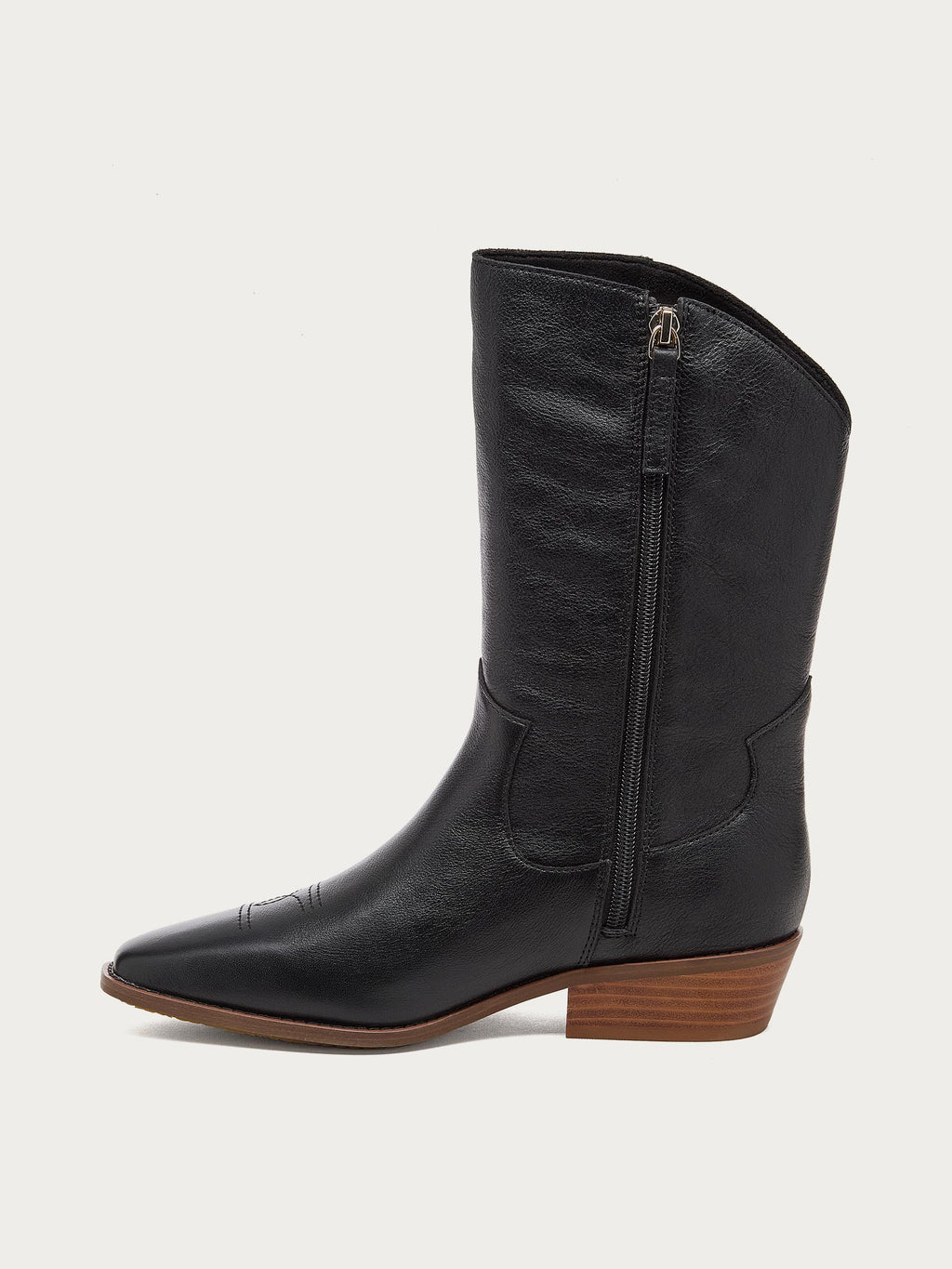 Piper Black Leather Boot