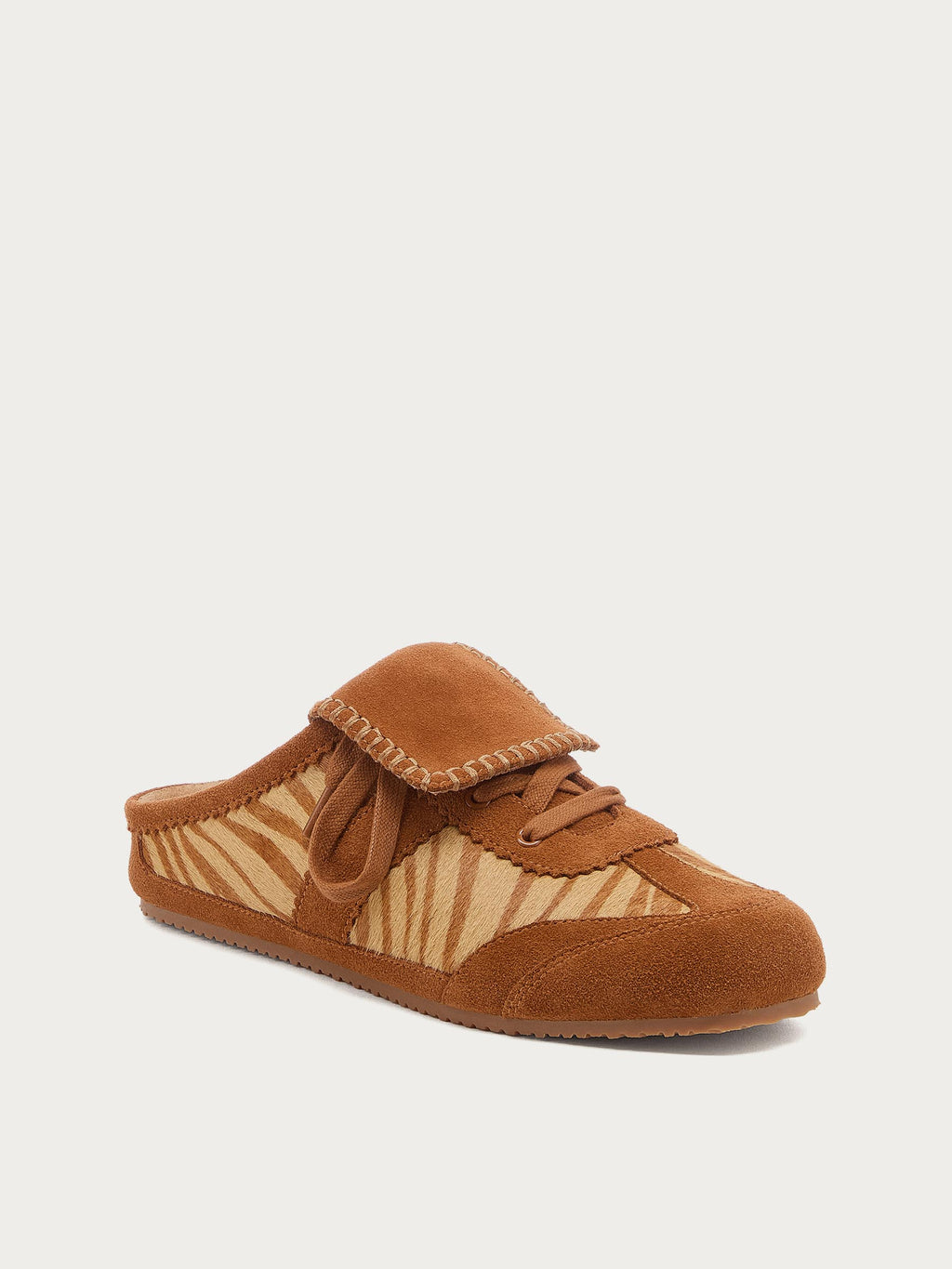Scotty Zebra Lace-up Sneaker Mule