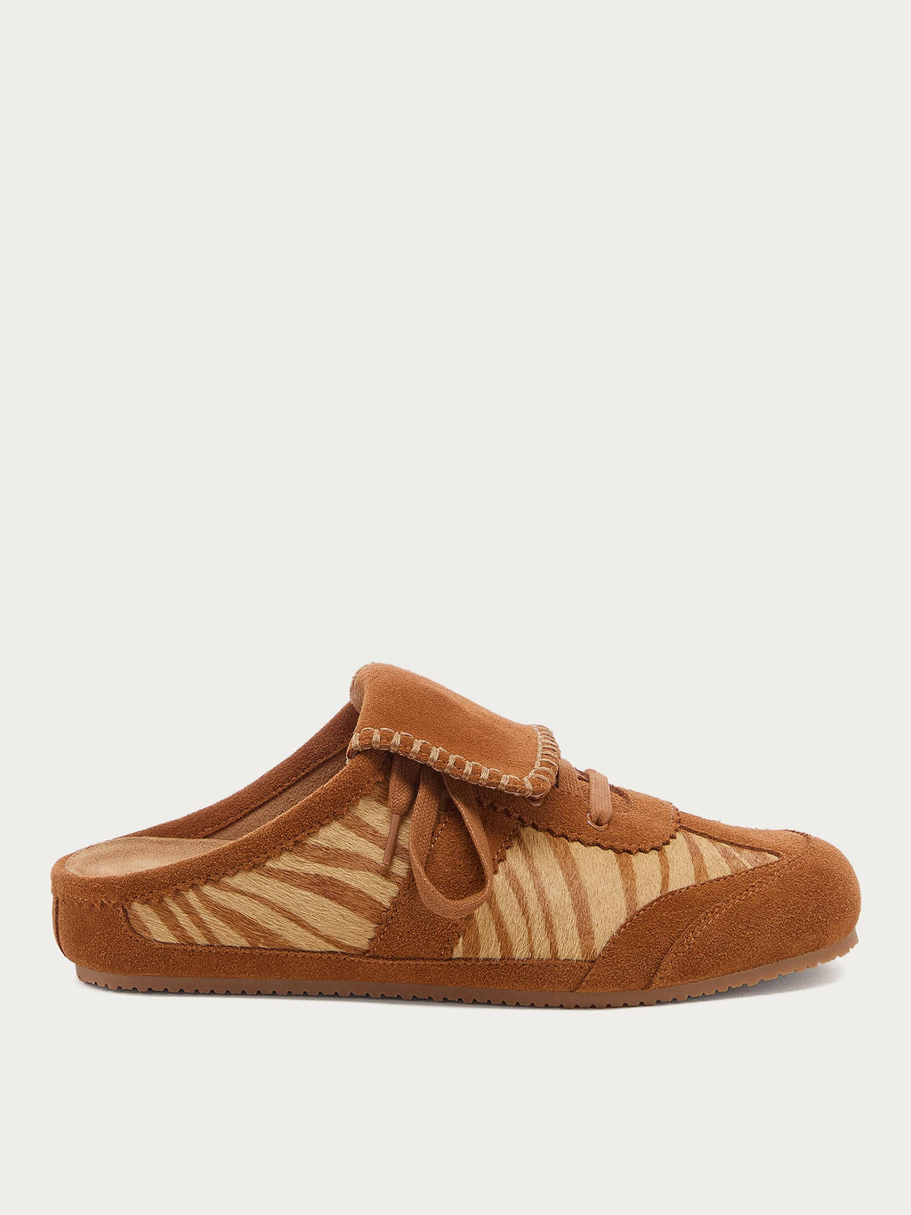 Scotty Zebra Lace-up Sneaker Mule
