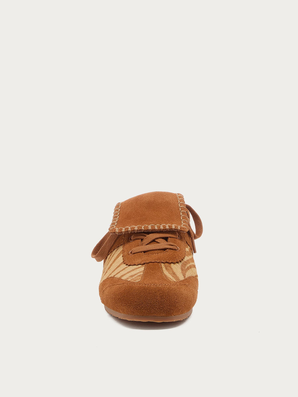 Scotty Zebra Lace-up Sneaker Mule