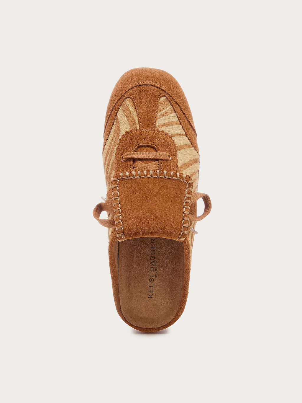 Scotty Zebra Lace-up Sneaker Mule