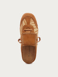 Scotty Zebra Lace-up Sneaker Mule