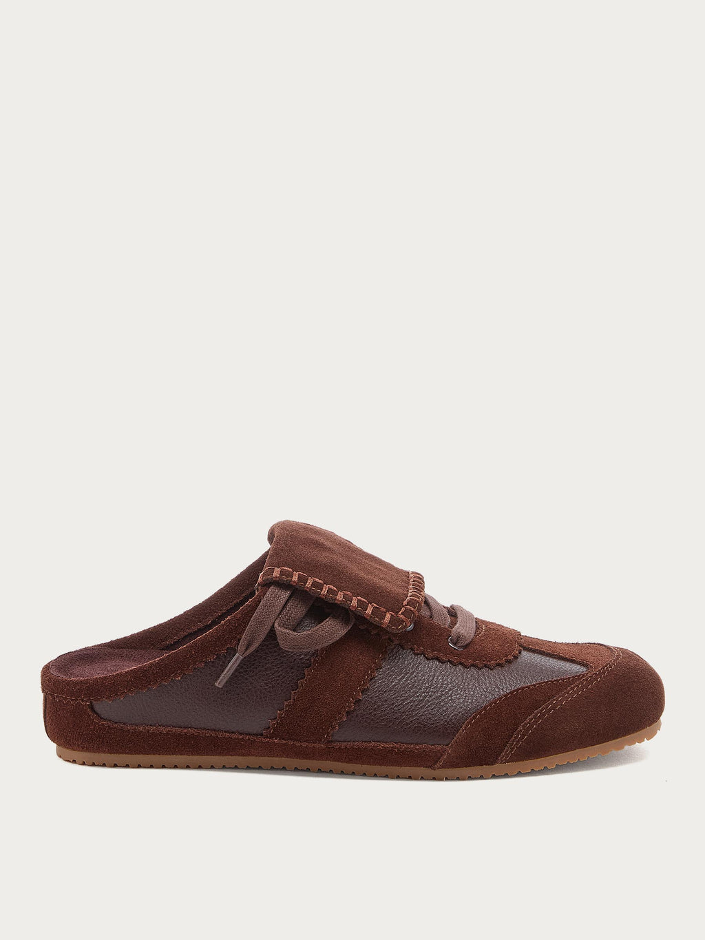 Scotty Brown Lace-up Sneaker Mule