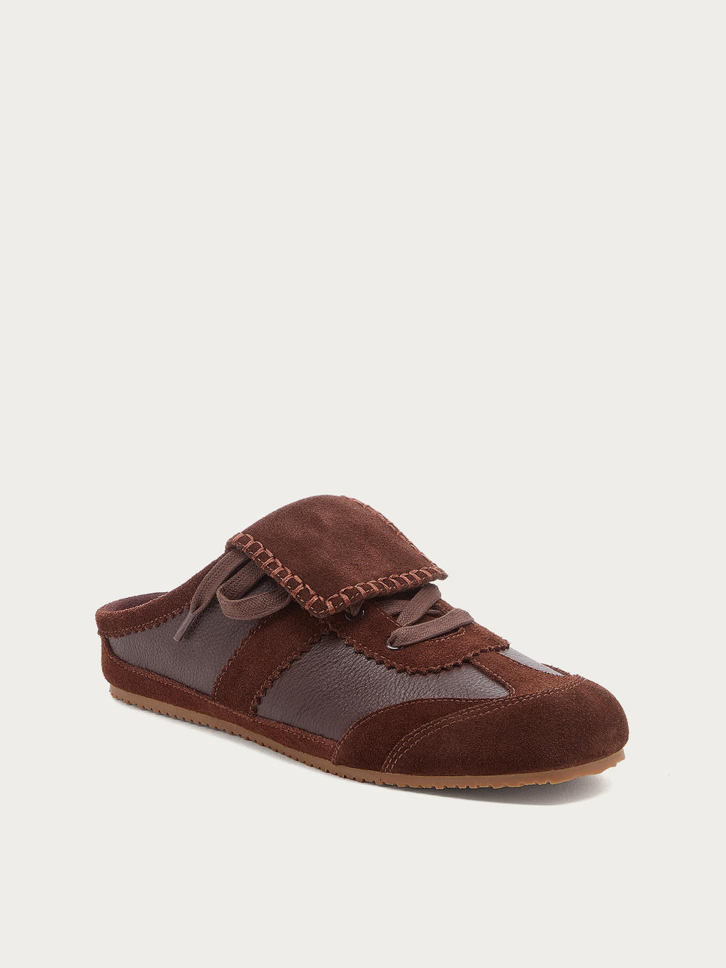 Scotty Brown Lace-up Sneaker Mule