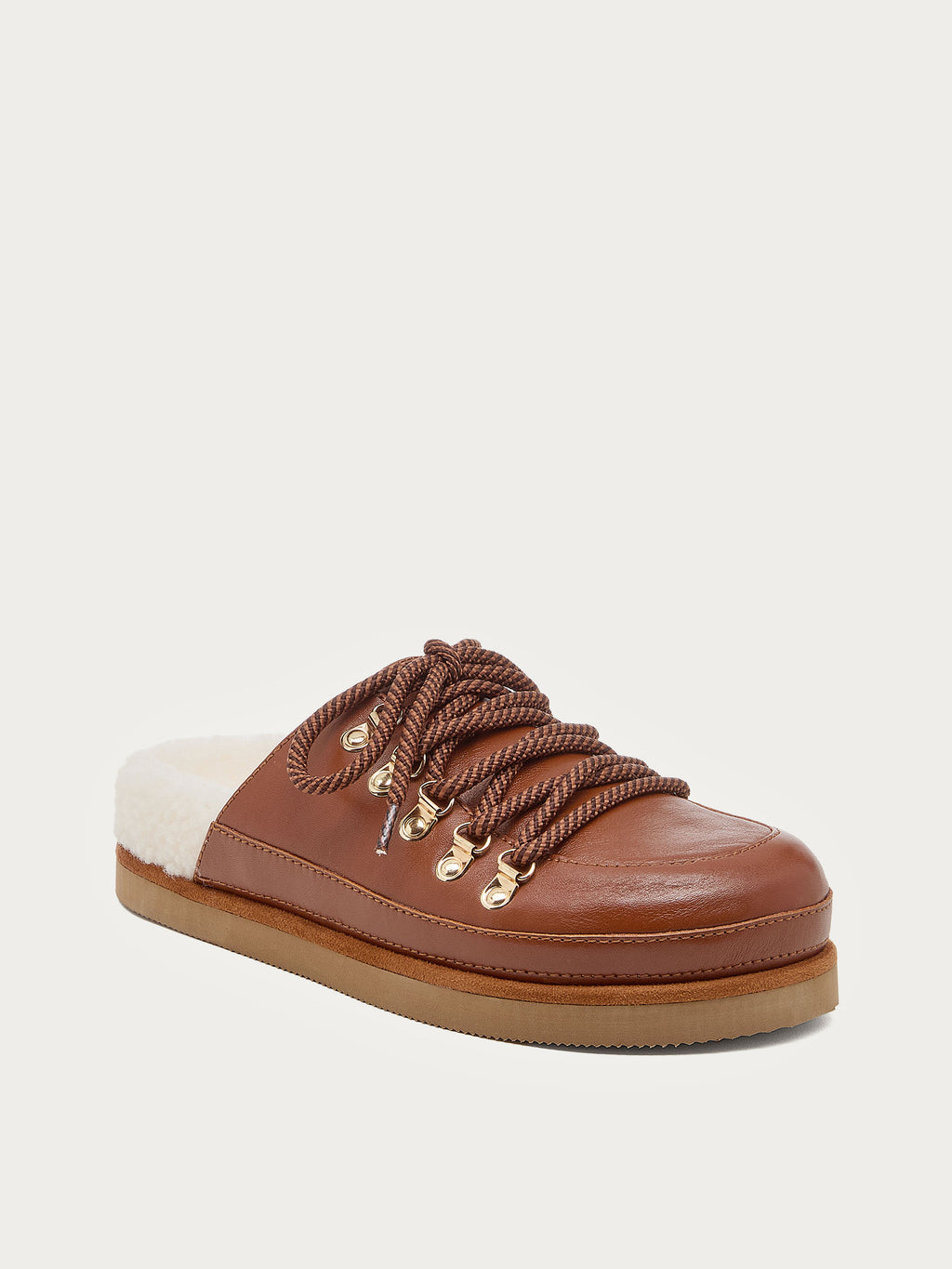 Kelsi Dagger Brooklyn Sol auburn mule clog, front angle