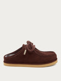Stormy Brown Suede Mules