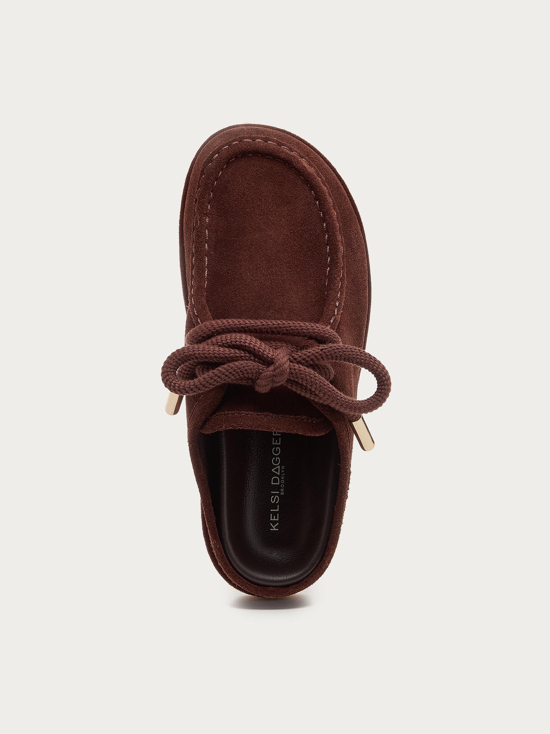 Stormy Brown Suede Mules