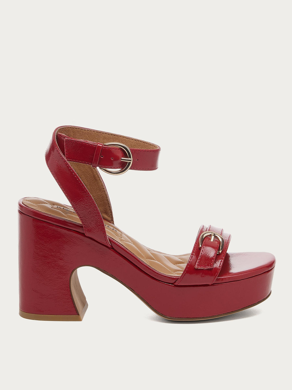 Wendy Crimson Leather Heel