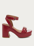 Wendy Crimson Leather Heel