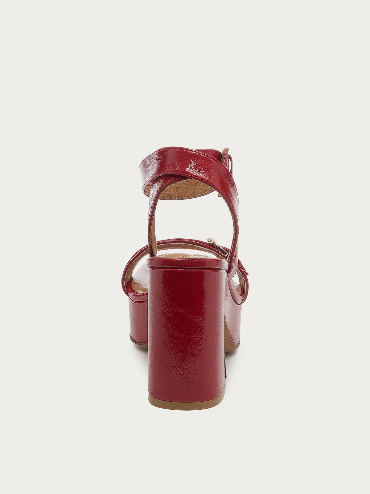 Wendy Crimson Leather Heel