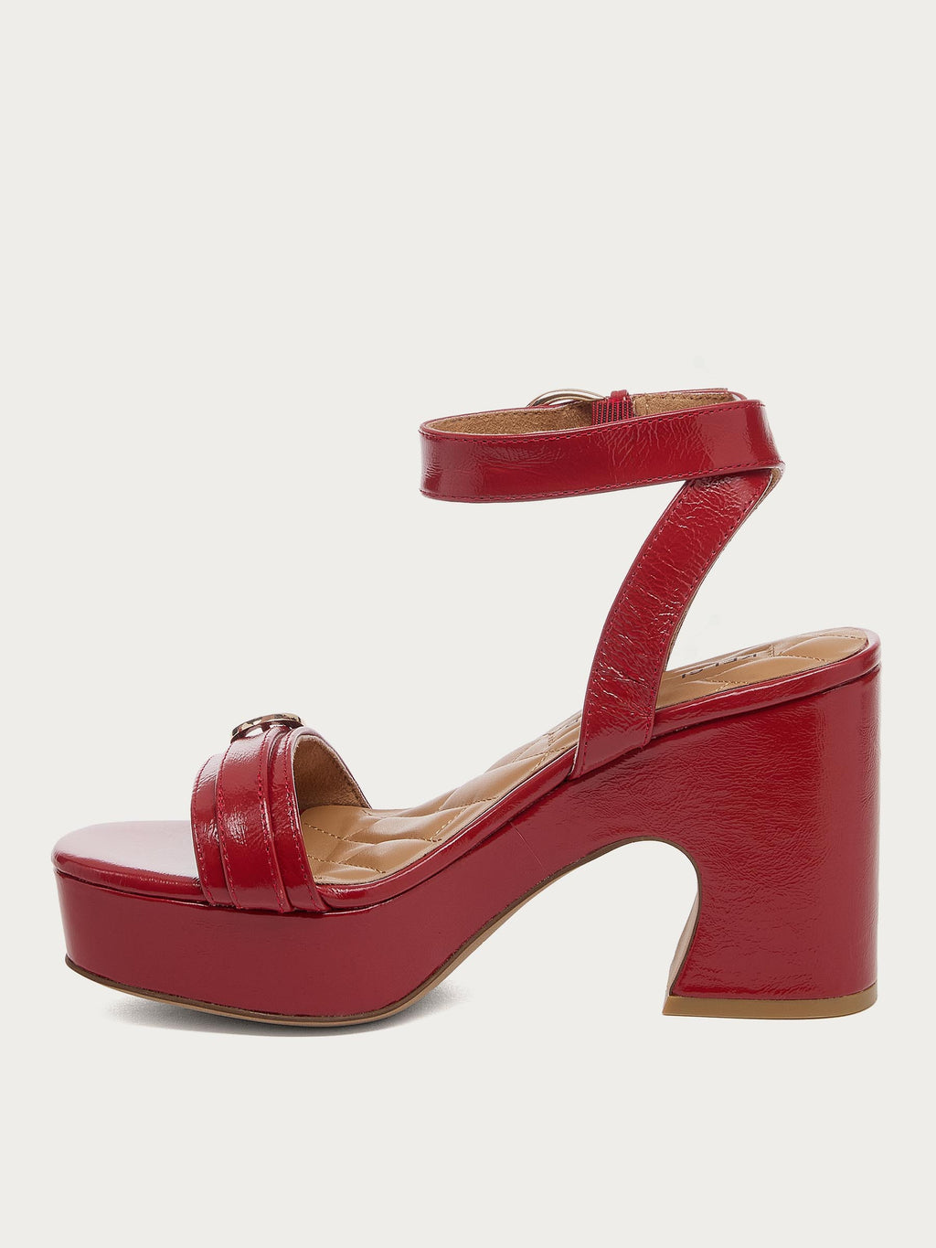 Wendy Crimson Leather Heel