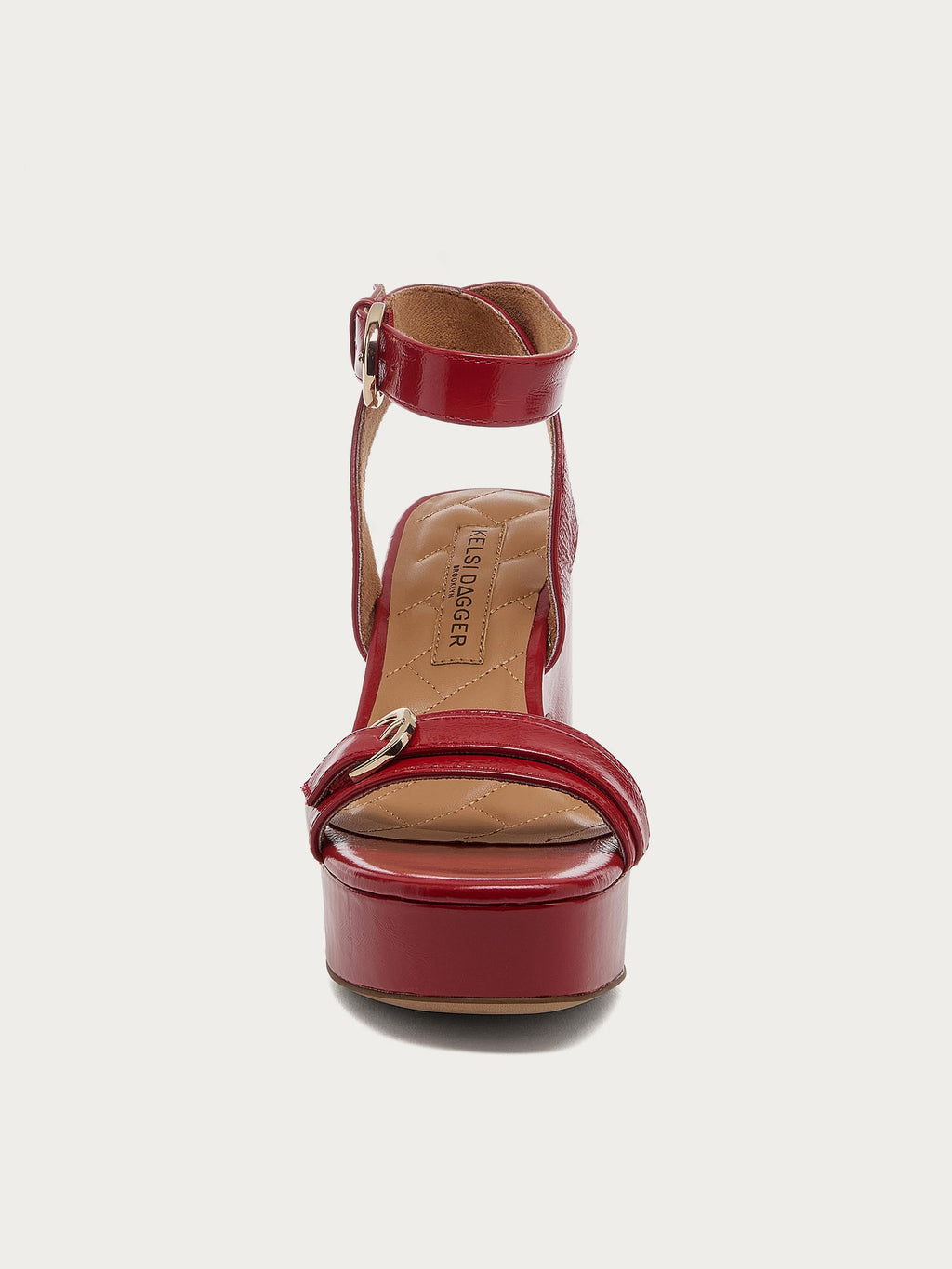 Wendy Crimson Leather Heel