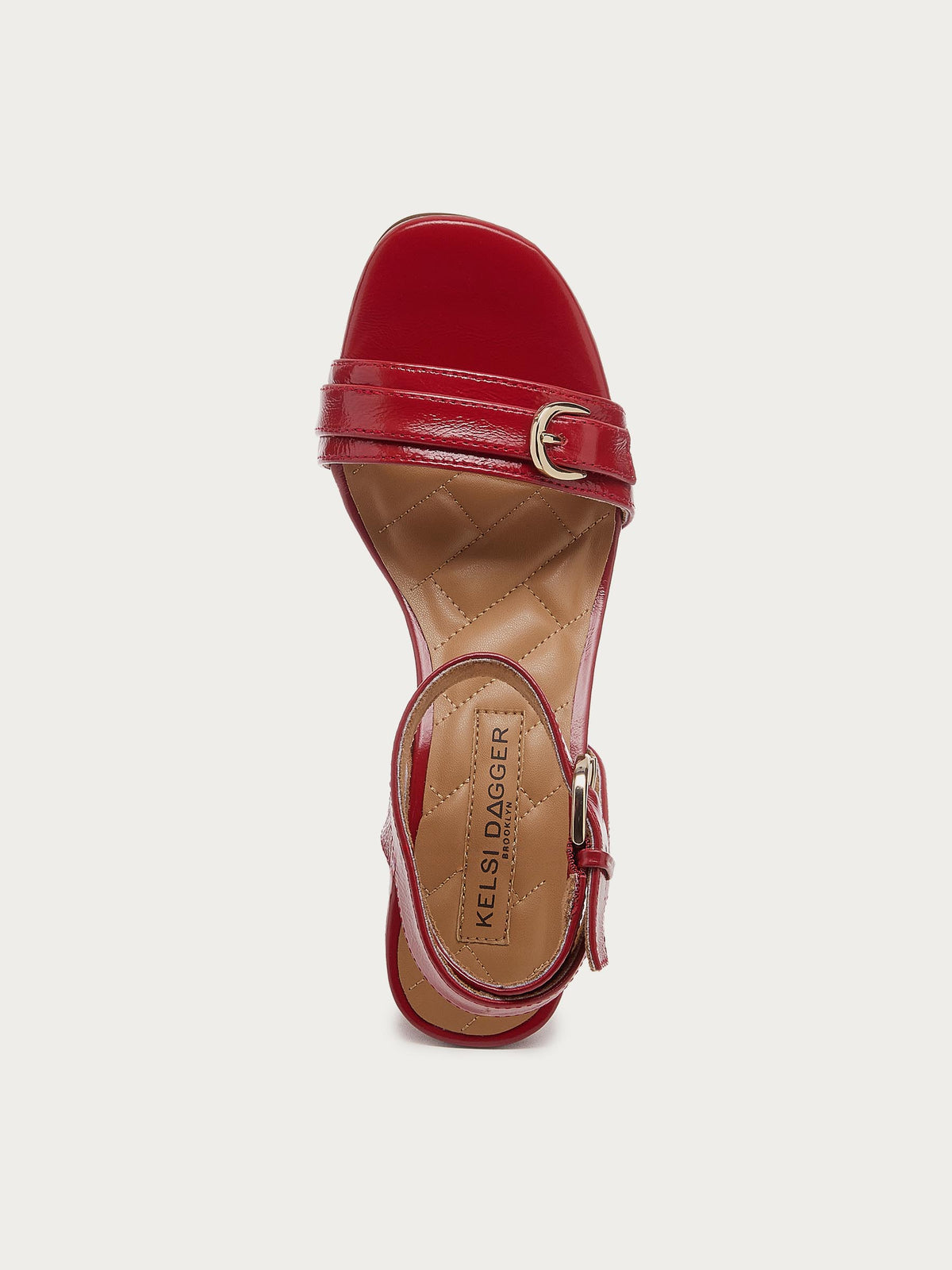 Wendy Crimson Leather Heel