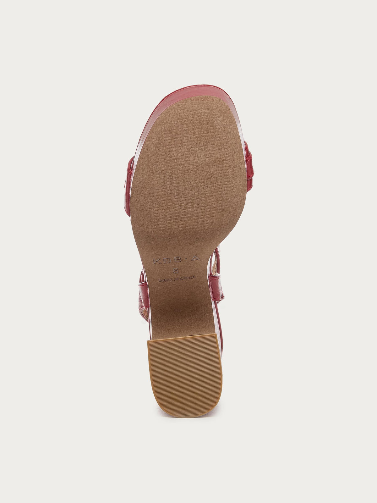Wendy Crimson Leather Heel