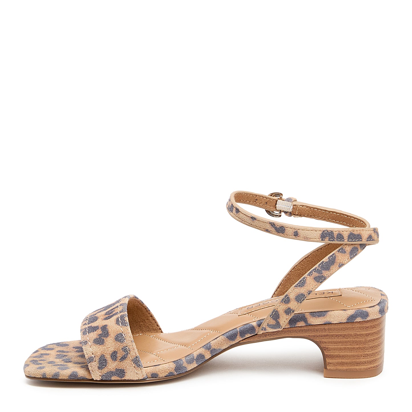 Kelsi Dagger Women's August Leopard Suede Ankle Strap Sandal