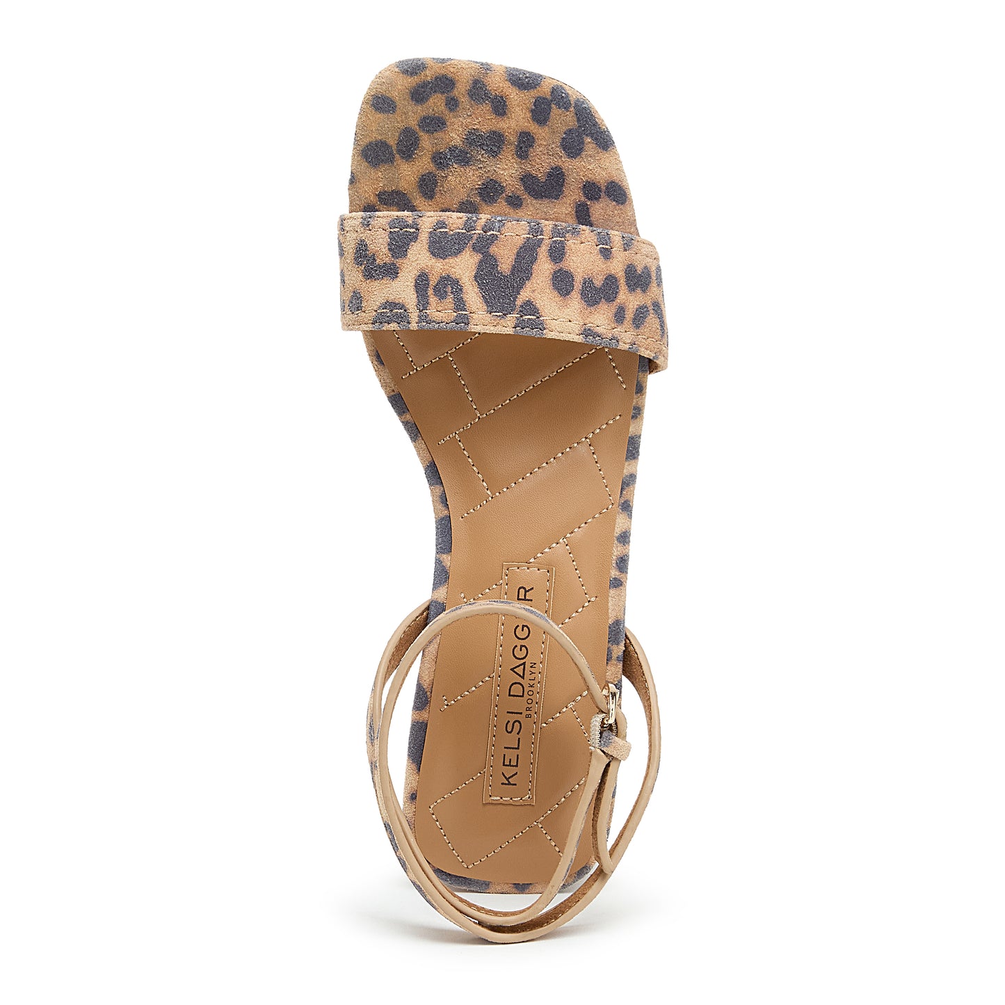 Kelsi Dagger Women's August Leopard Suede Ankle Strap Sandal