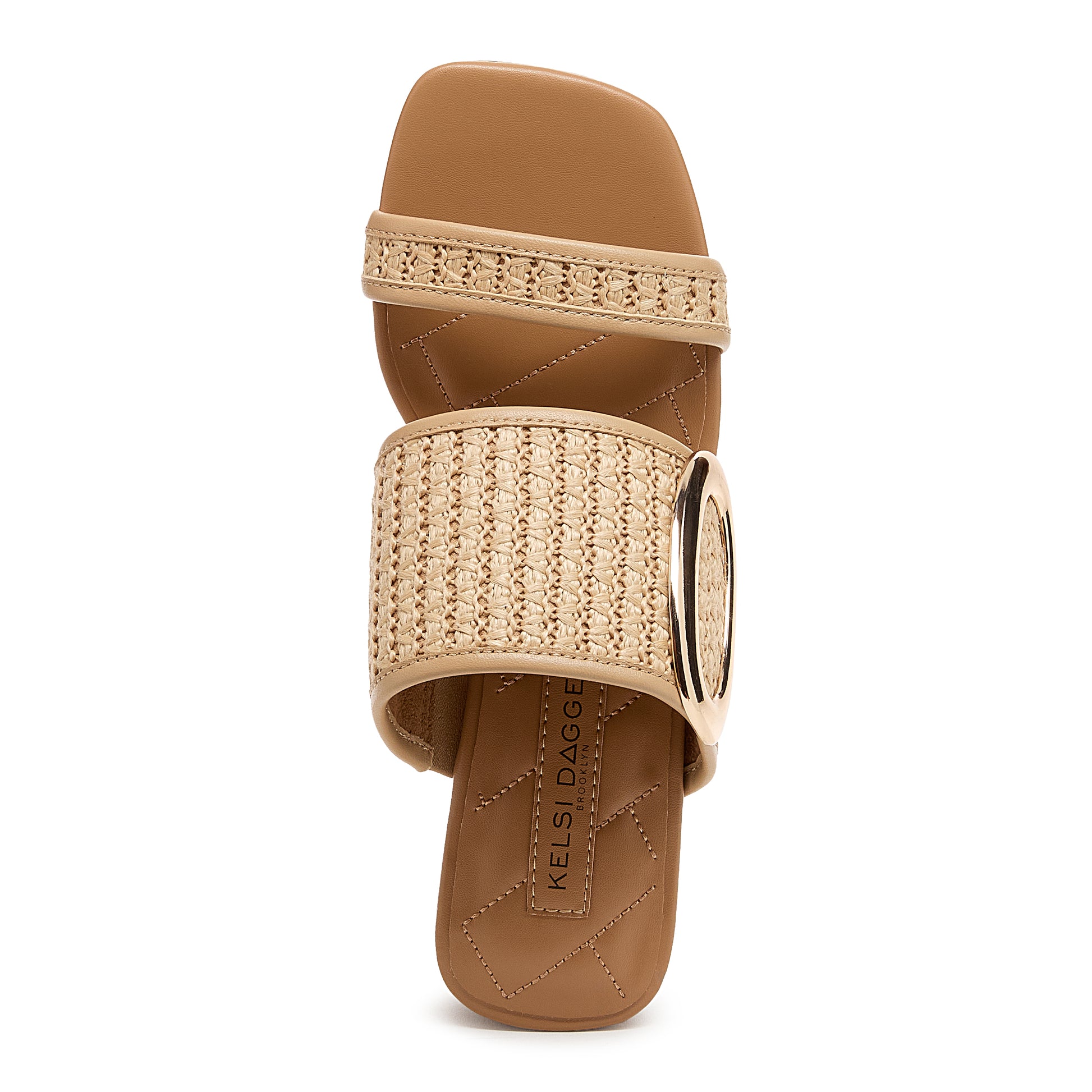Kelsi Dagger Brooklyn Ava Sandal | Women's | Natural Beige Raffia | Size 7.5