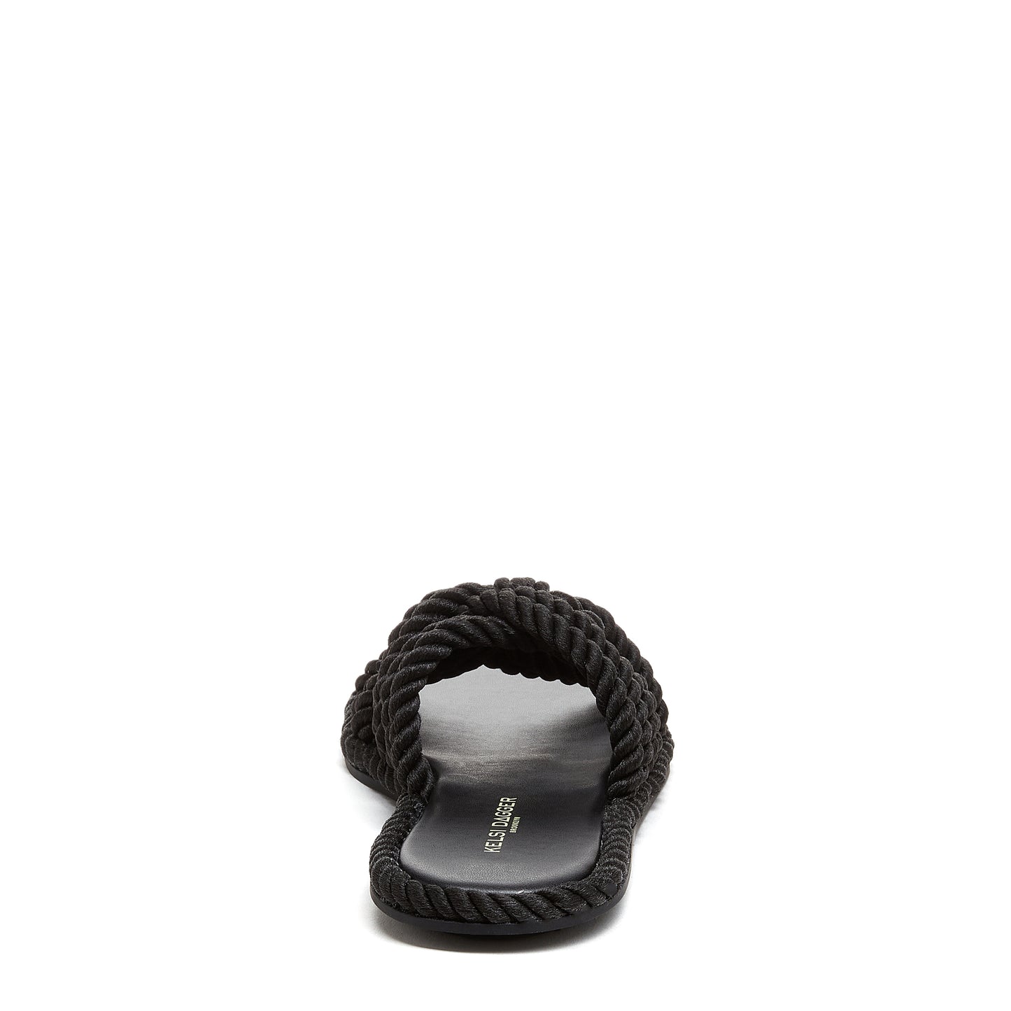 Beachy Black Rope Woven Sandals