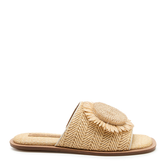 Bloom Natural Raffia Sandal