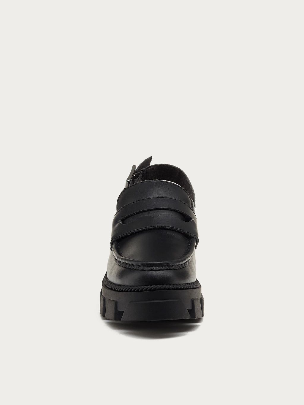 Bowery Black Lug Sole Loafer