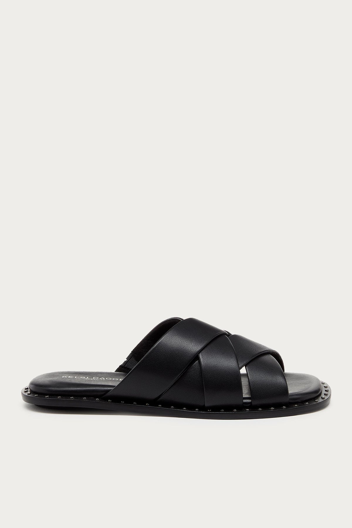 Bravo Black Leather Sandal