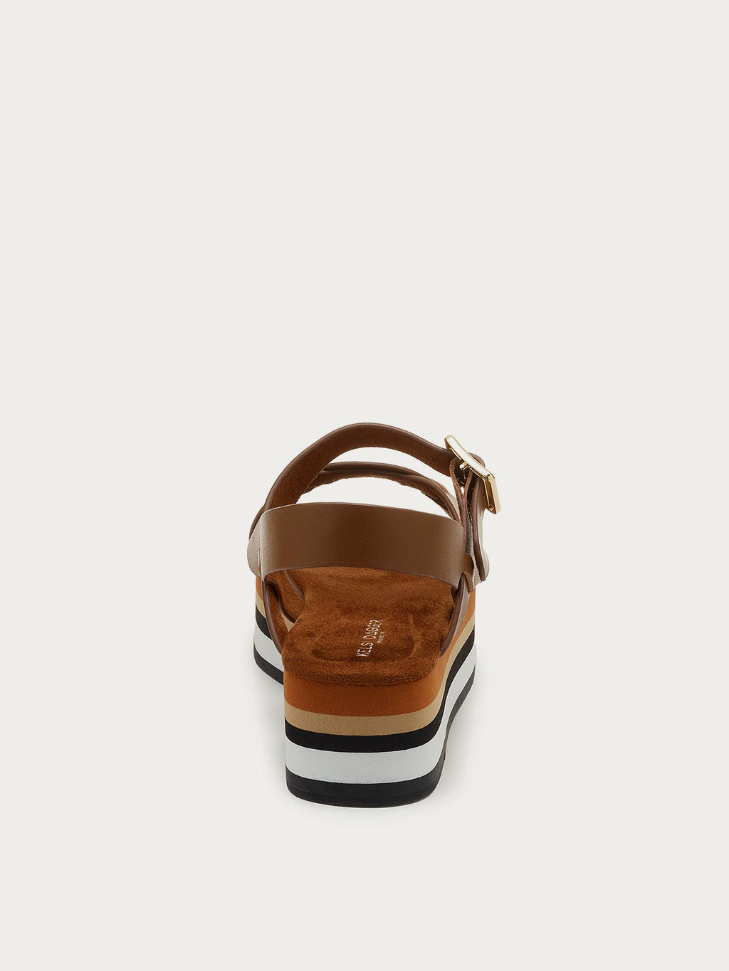 Breeze Peanut Tricolor Platform Sandals