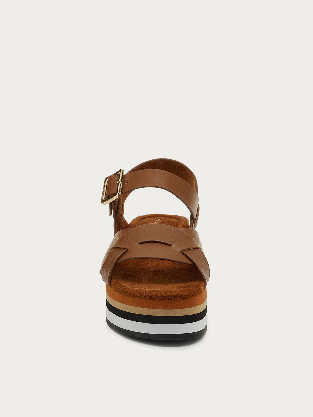 Breeze Peanut Tricolor Platform Sandals