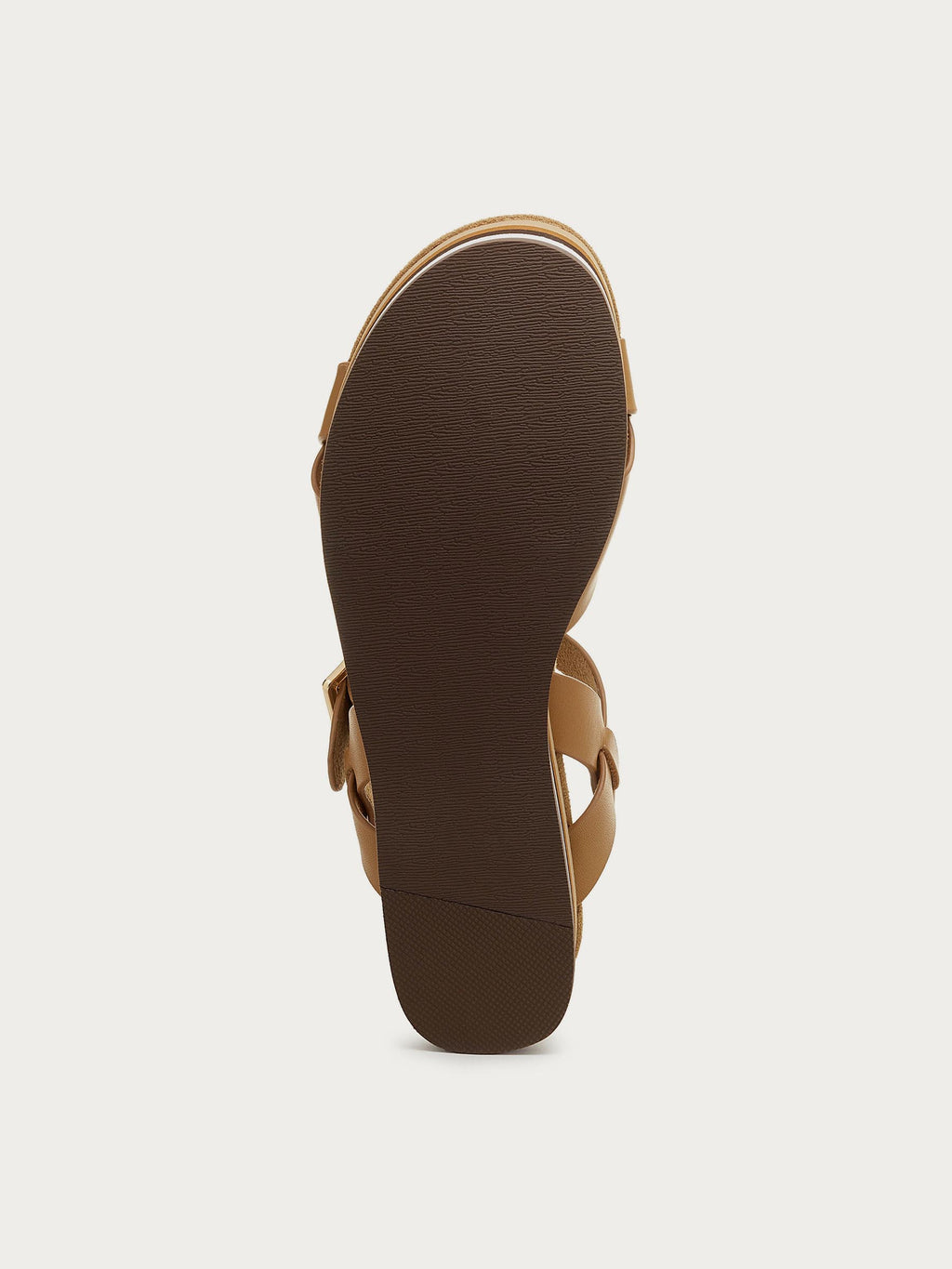 Breeze Tan Tricolor Platform Sandals