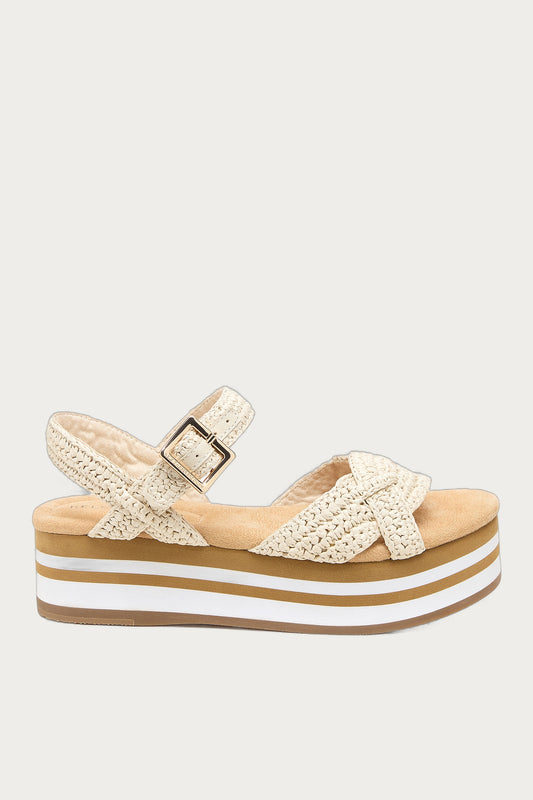 Breeze Raffia Platform Sandals