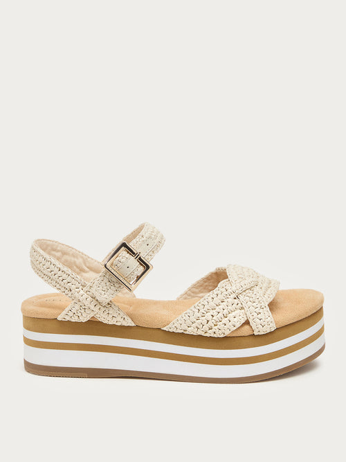 Breeze Raffia Platform Sandals