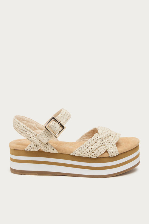 Breeze Raffia Platform Sandals