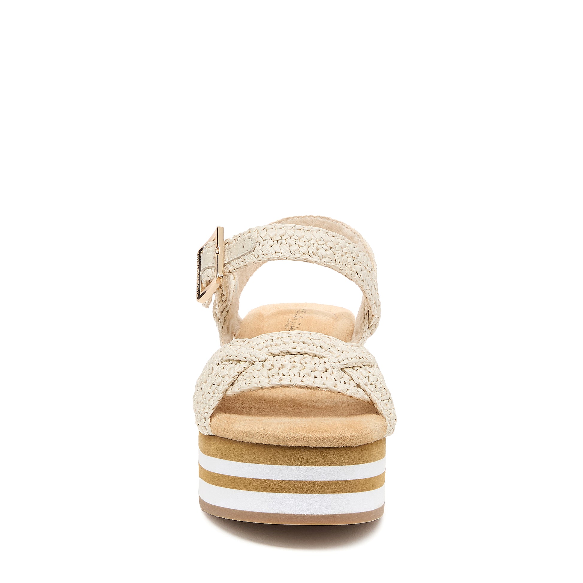 Kelsi Dagger Women's Breeze Raffia Platform Sandal in Shell