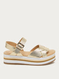 Breeze Light Gold Platform Sandals
