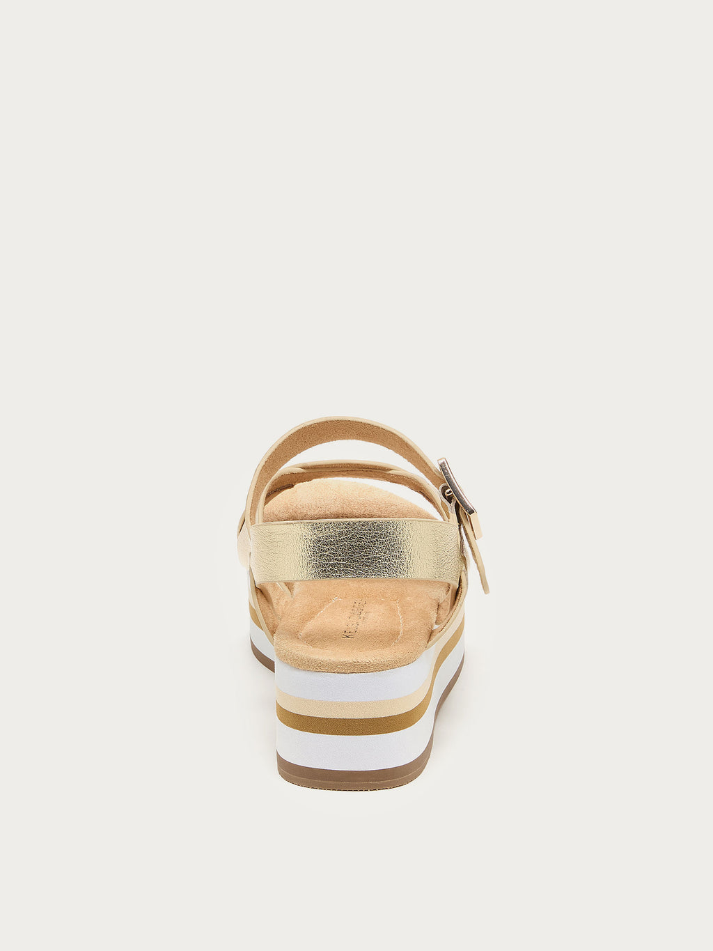 Breeze Light Gold Platform Sandals