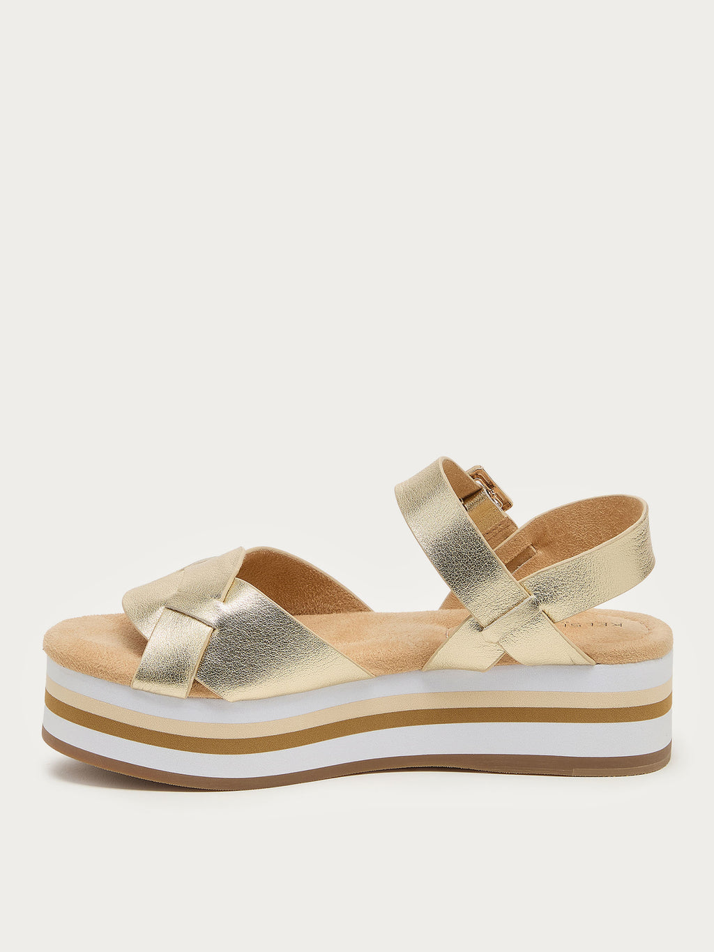 Breeze Light Gold Platform Sandals