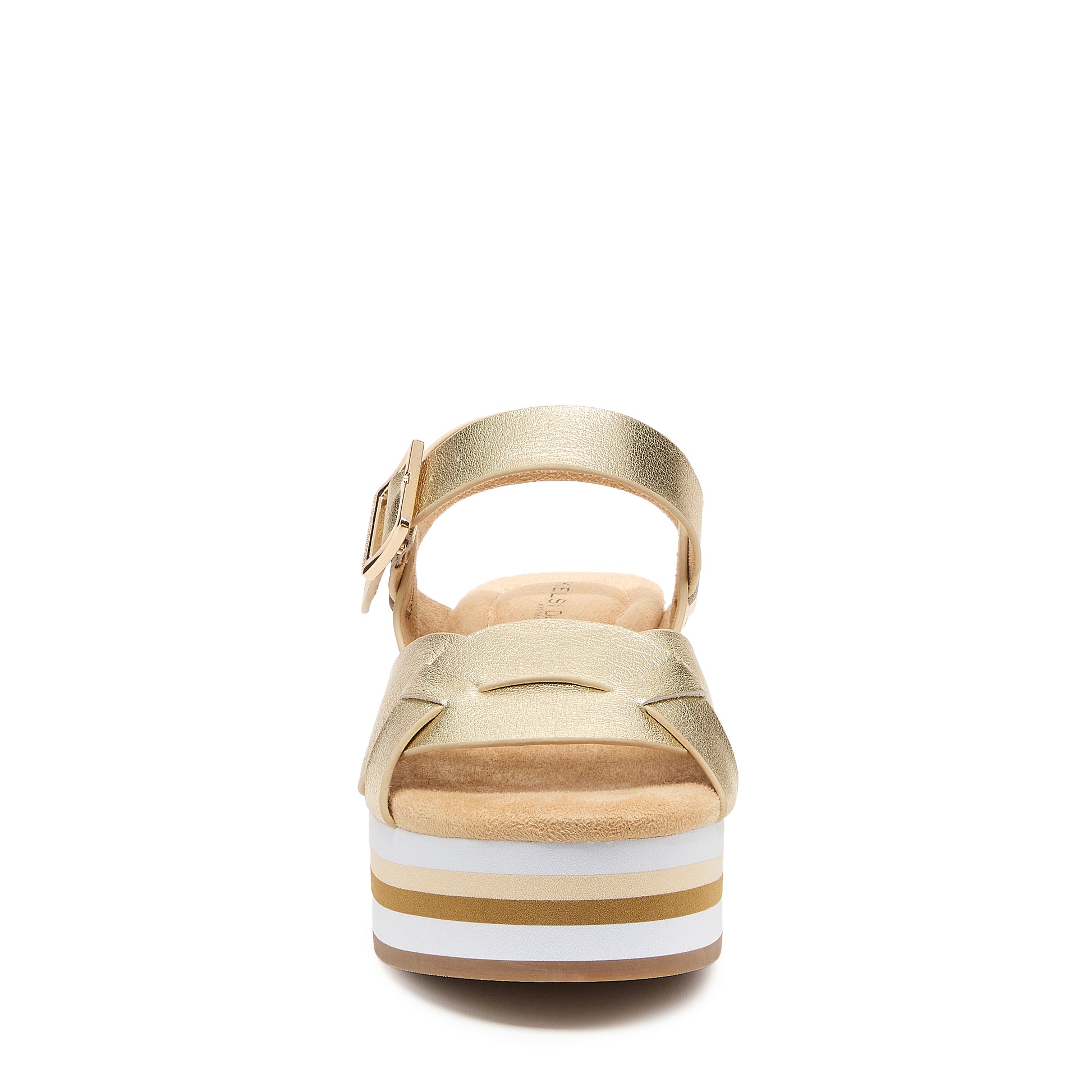 Kelsi Dagger Women's Breeze Light Gold Platform Sandal