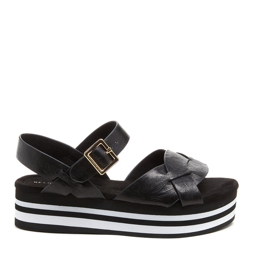 Breeze Black Platform Sandals