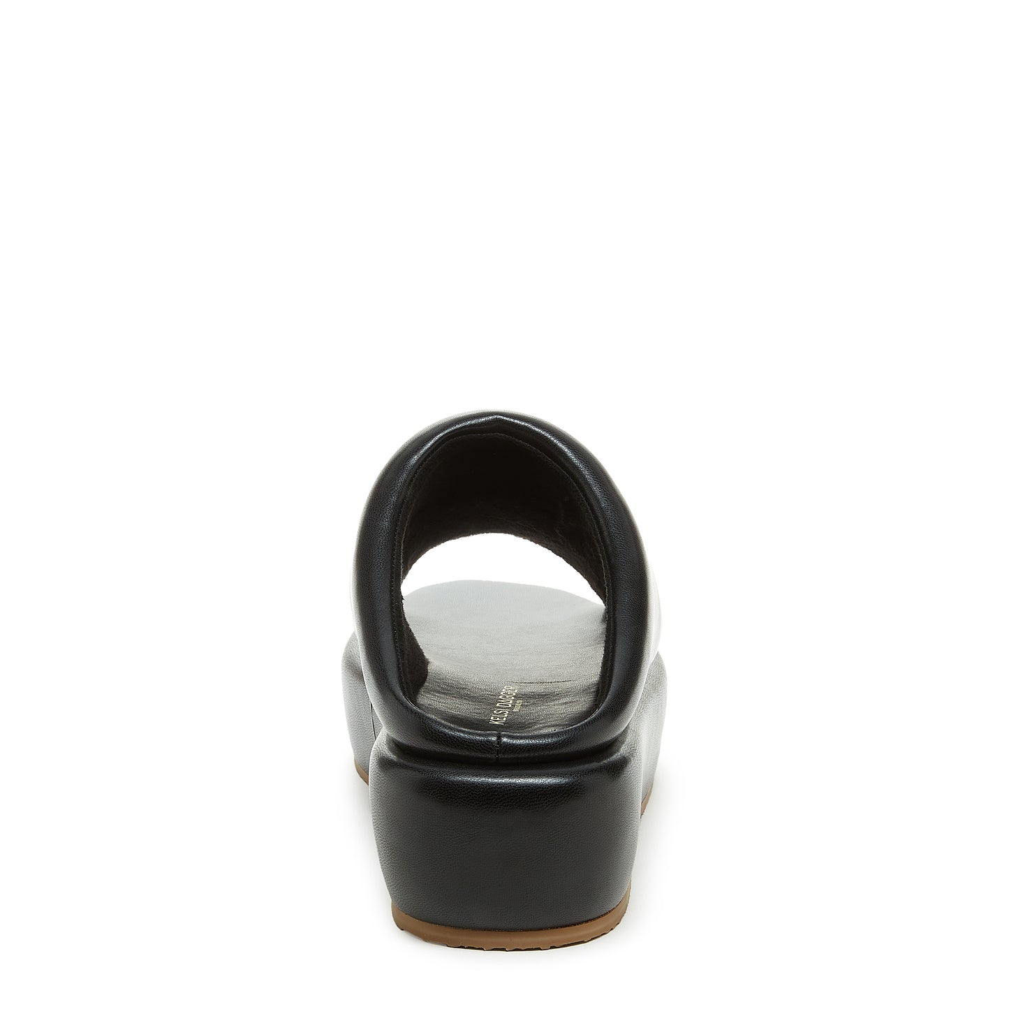 Bubble Black Platform Sandals | Vegan leather women's platform slide sandal for everyday wear