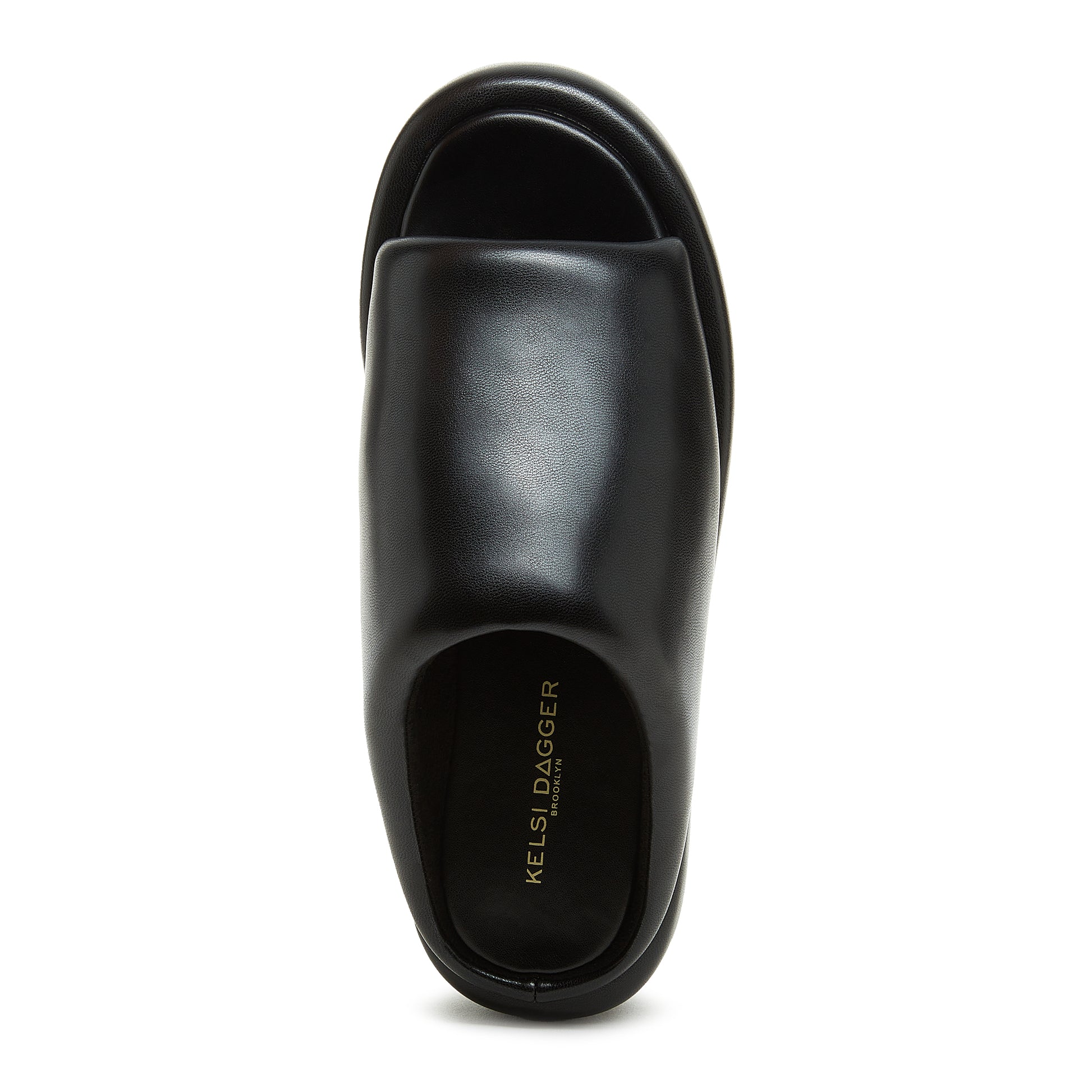 Shop Bubble Black Platform Sandals | Vegan leather women's platform slide sandal | Kelsi Dagger Brooklyn