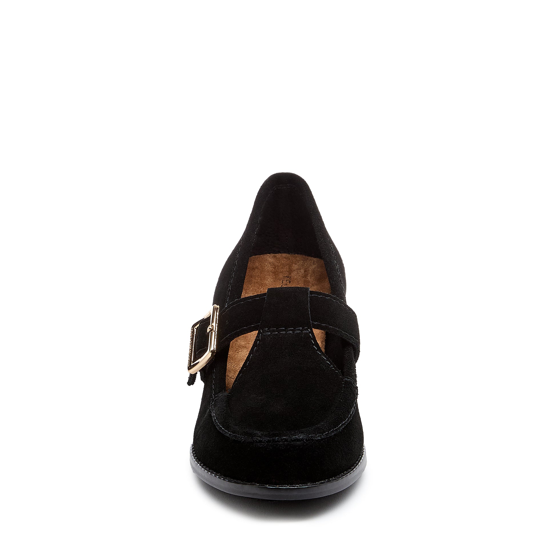 Kelsi Dagger Women's Caleb Black Suede Block Heel Loafers