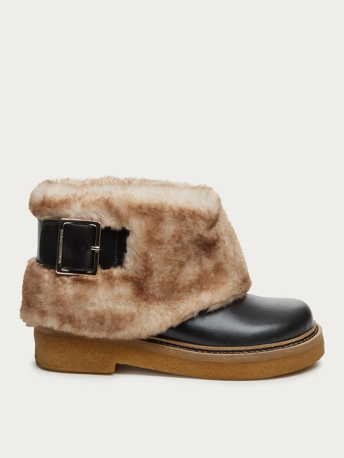 Calvin Cuffed Black Boots