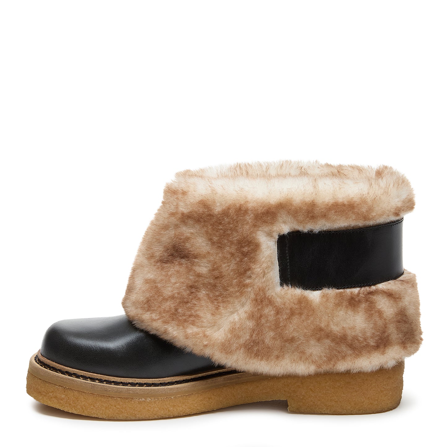 Kelsi Dagger Women's Calvin Cuffed Black Boots - Faux Fur