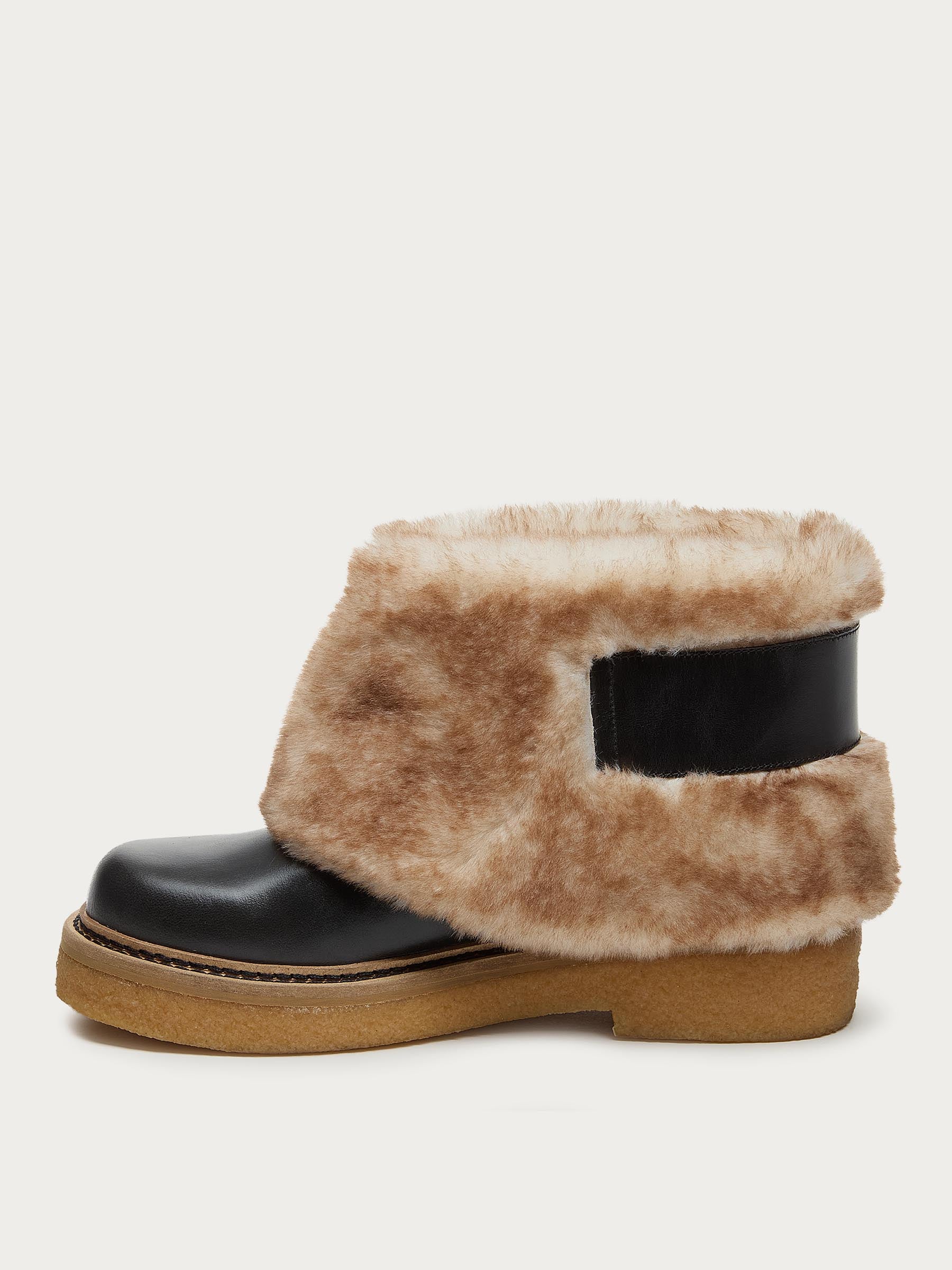 Calvin Cuffed Black Boots
