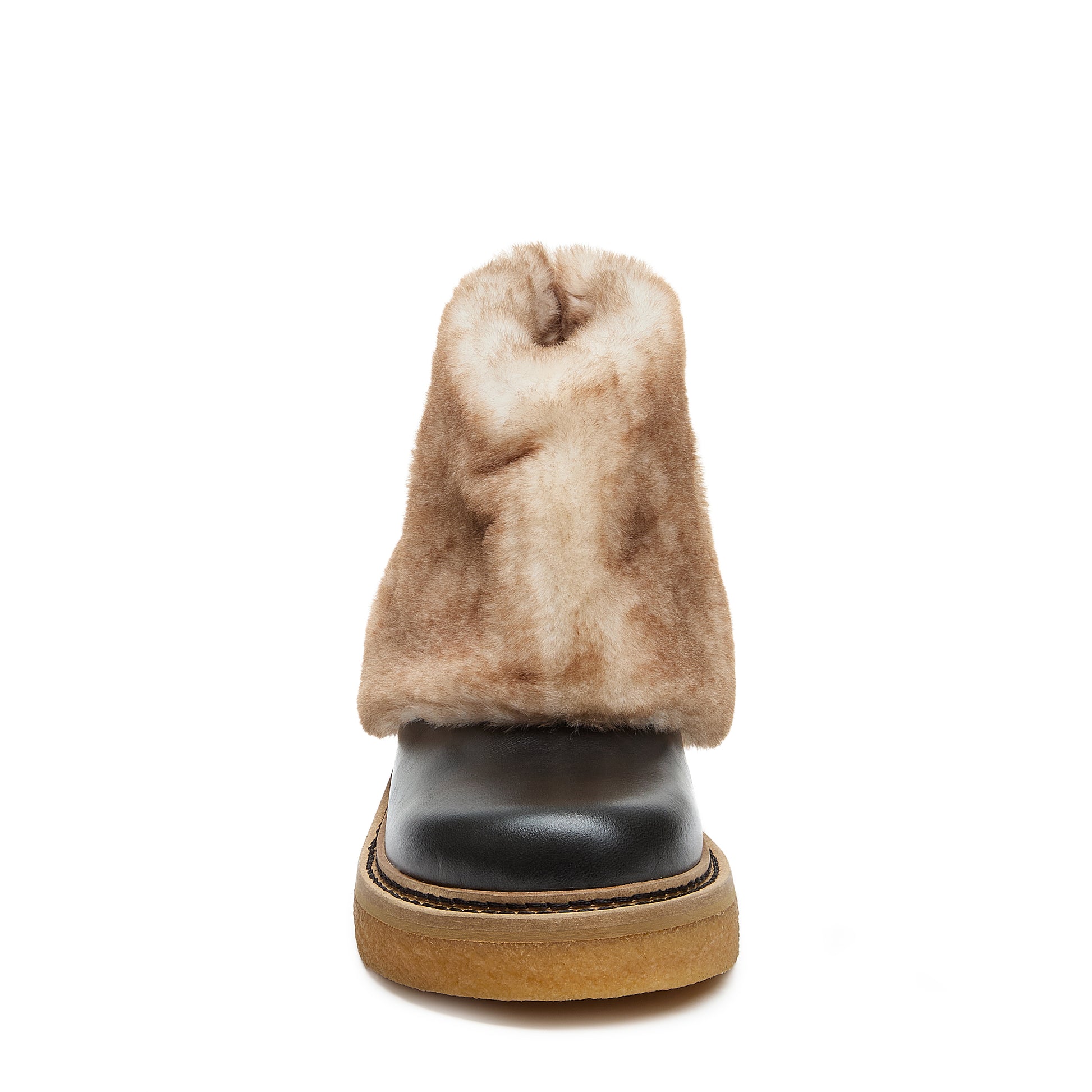 Kelsi Dagger Women's Calvin Cuffed Black Boots - Faux Fur