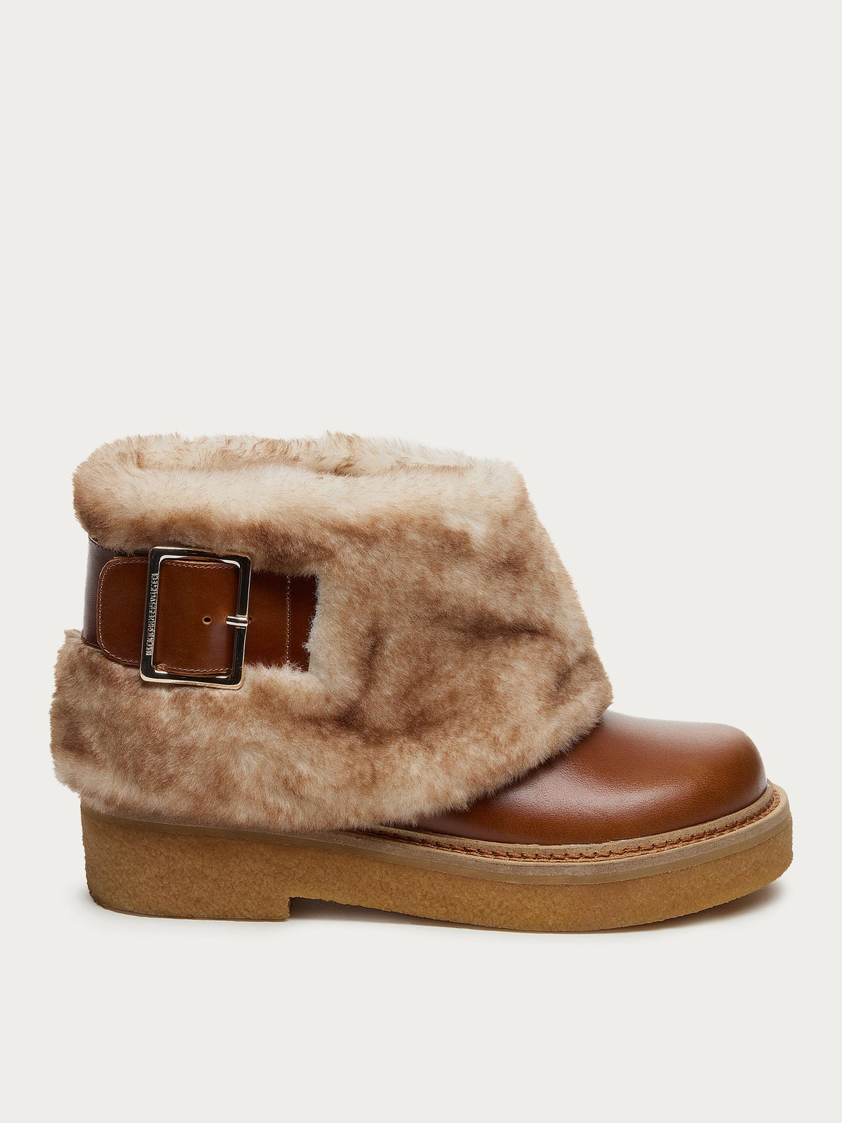 Calvin Cuffed Cognac Boots