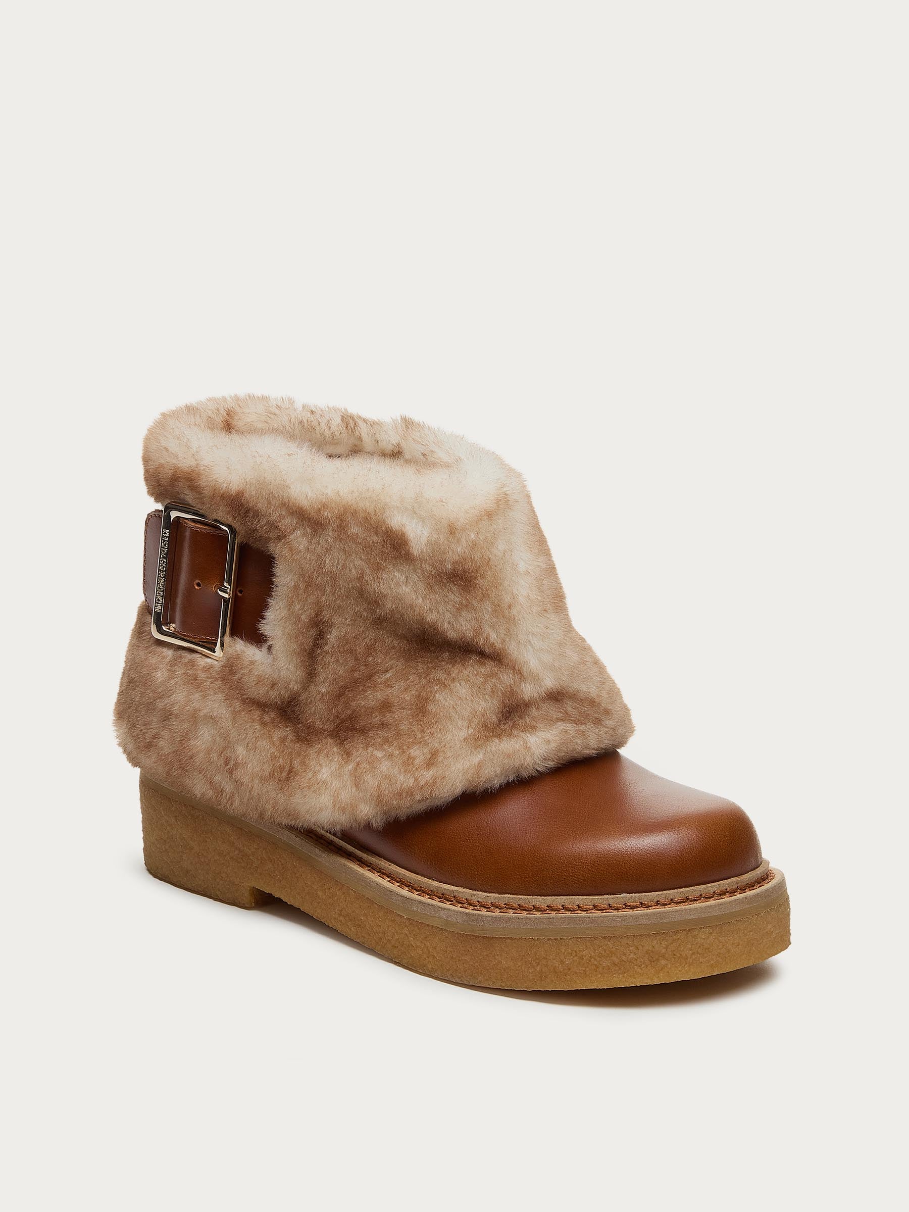 Calvin Cuffed Cognac Boots