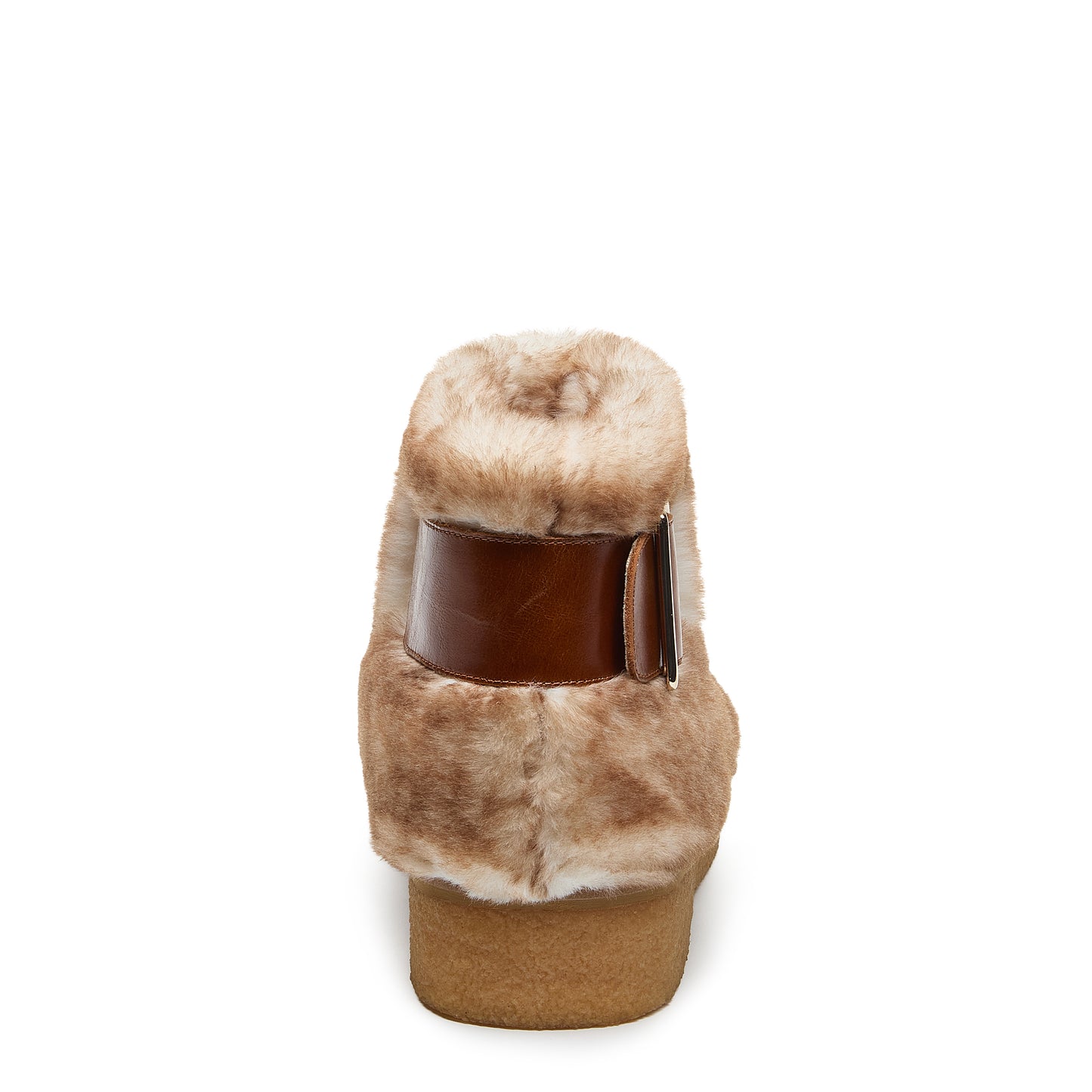 Kelsi Dagger Women's Calvin Cuffed Cognac Boots - Faux Fur, Leather, Crepe Sole