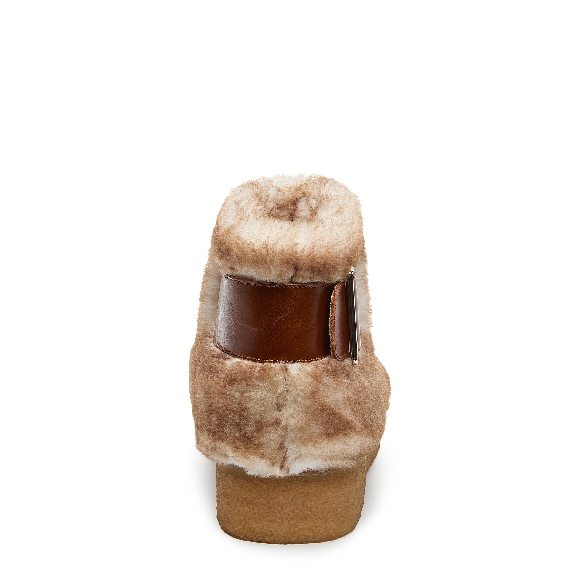 Kelsi Dagger Women's Calvin Cuffed Cognac Boots - Faux Fur, Leather, Crepe Sole