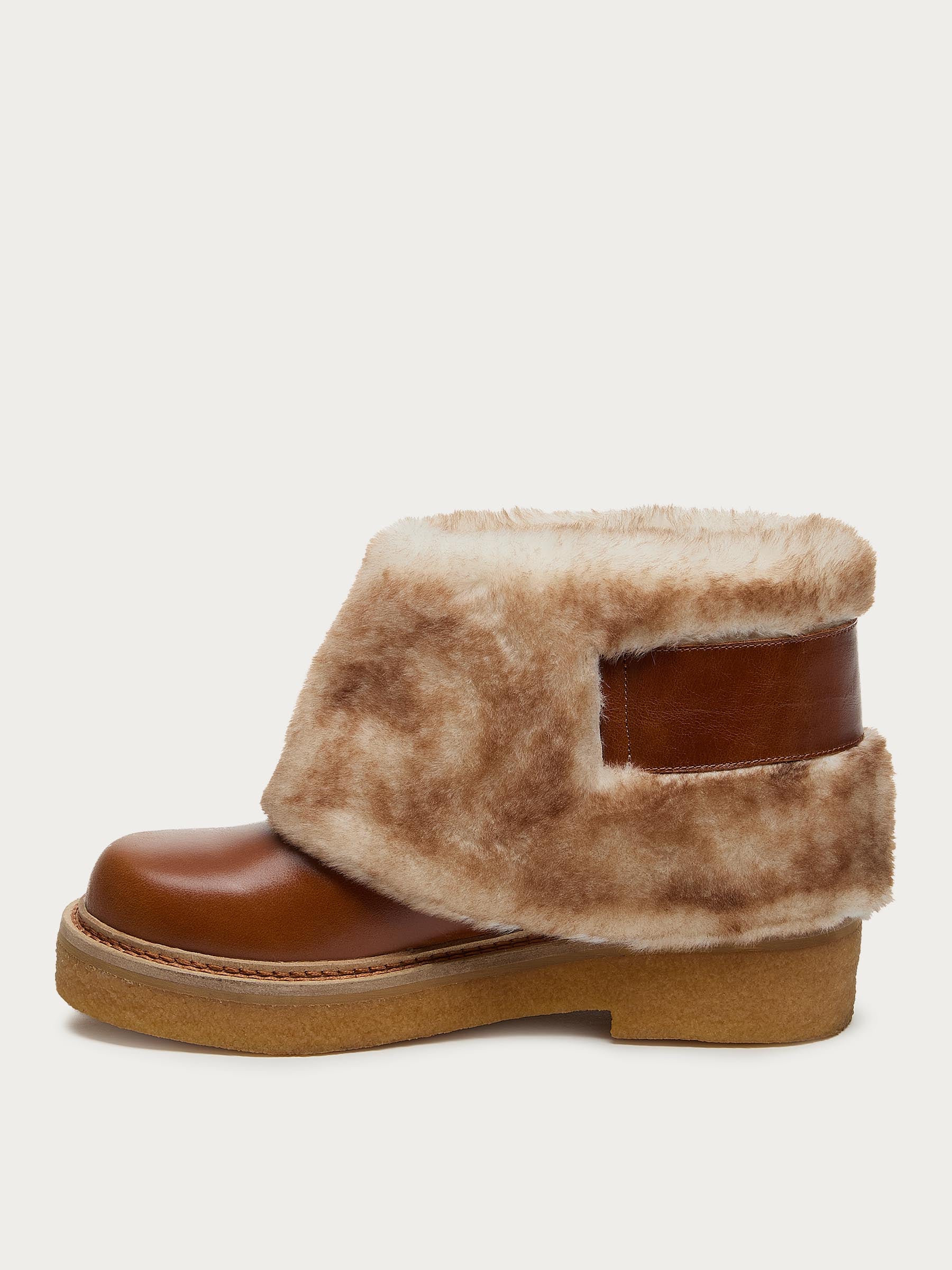 Calvin Cuffed Cognac Boots